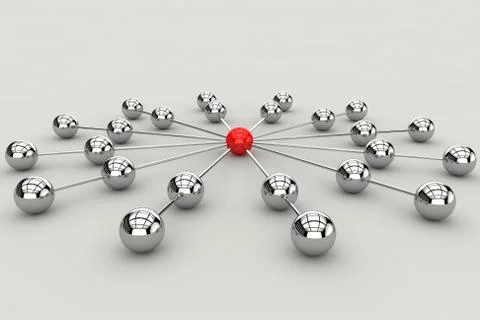 Netwok connection communication concept Иллюстрация