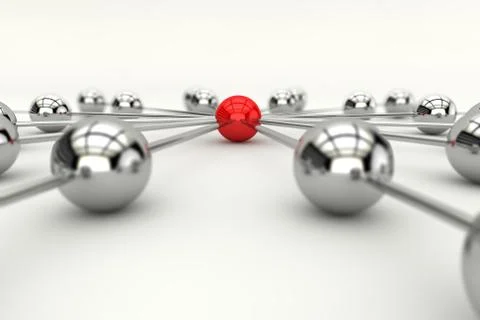 Netwok connection concept Stock Illustration