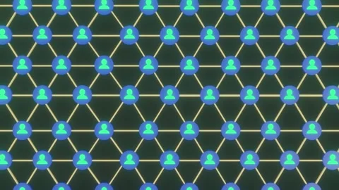 Network 3d concept animation Video stock 303766457