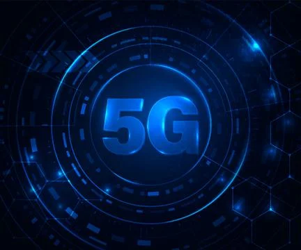 Network 5G concept. High speed connection Internet Stockillustratie