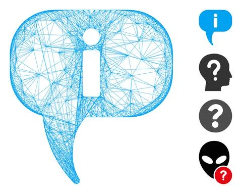 Network About Vector Mesh Stockillustratie