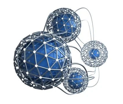 Network abstract 3D concept Stock Illustration