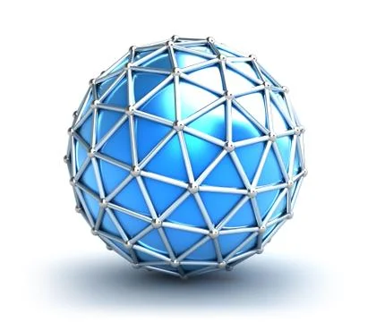 Network abstract, 3D concept over white イラスト素材