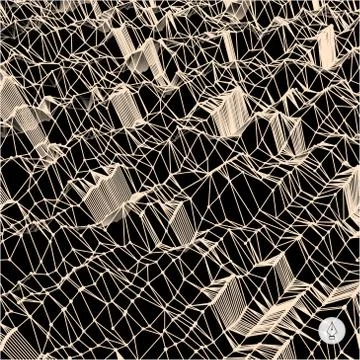 Network abstract background. 3d technology vector illustration Illustrazione stock