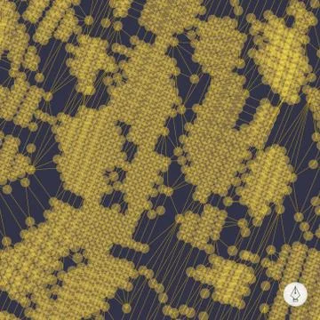 Network abstract background. 3d technology vector illustration Stock Illustration