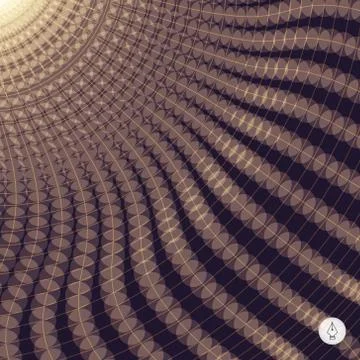 Network abstract background. 3d technology vector illustration Stock Illustration