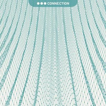 Network Abstract Background. 3d Technology Vector Illustration. Stock Illustration