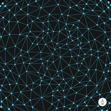 Network abstract background. 3d technology vector illustration. Network ab... Foto stock