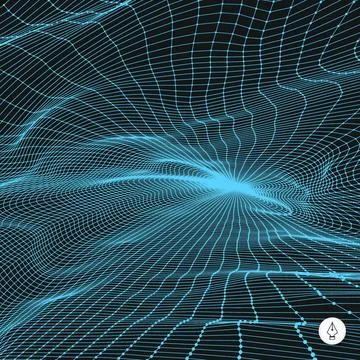 Network abstract background. 3d technology vector illustration. Network ab... Stock Photos