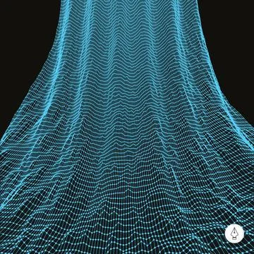 Network abstract background. 3d technology vector illustration. Network ab... Stock Photos