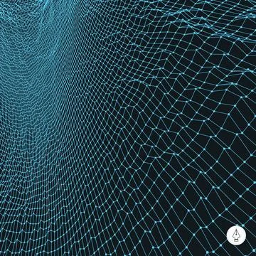 Network abstract background. 3d technology vector illustration. Network ab... Stock Photos