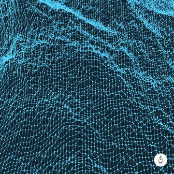 Network abstract background. 3d technology vector illustration. Network ab... Stock Photos