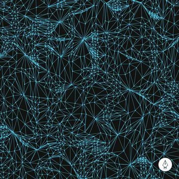 Network abstract background. 3d technology vector illustration. Network ab... Stock Photos