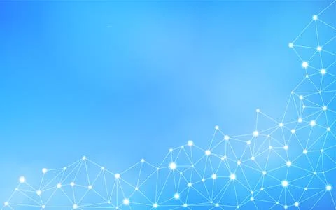 Network abstract, blue gradient background 스톡 일러스트