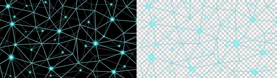 Network abstract blue line Stock Illustration