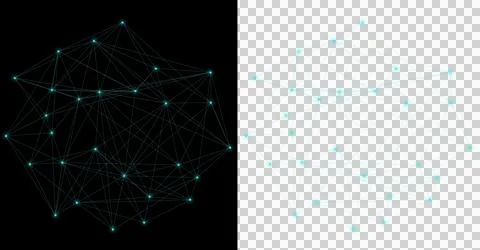 Network abstract small line Stock Illustration