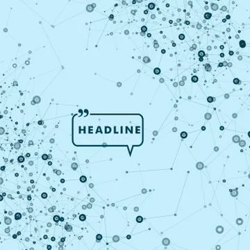 Network abstract technology. Vector background Stock Illustration