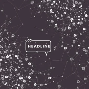 Network abstract technology. Vector background Stock Illustration