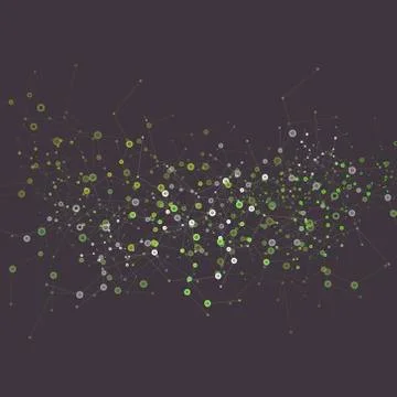 Network abstract technology. Vector background Illustrazione stock