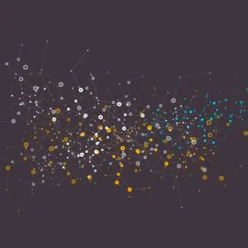 Network abstract technology. Vector background Stock Illustration