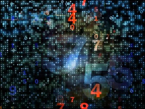 Network Abstraction Stock Illustration