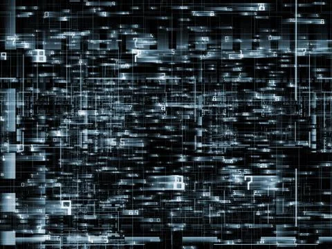 Network Abstraction 스톡 일러스트