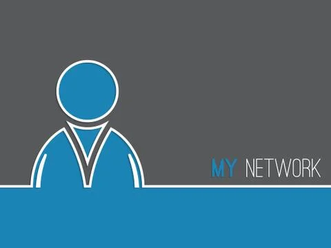Network advertising background Stock Illustration