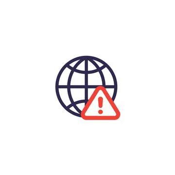Network alert icon イラスト素材