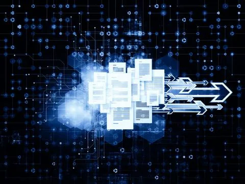 Network And Beyond Illustrazione stock
