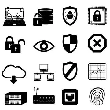 Network and computer security Stock Illustration