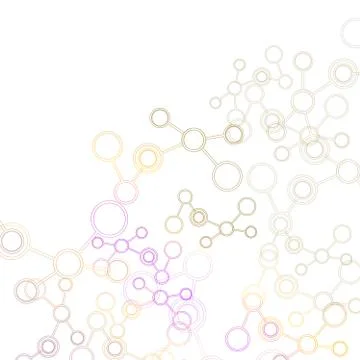 Network And Connection Background. Minimal Molecule Background イラスト素材