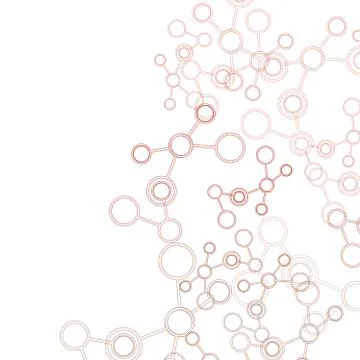 Network And Connection Background. Minimal Molecule Background Stock Illustration