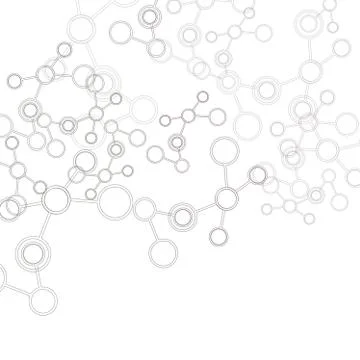 Network And Connection Background. Minimal Molecule Background Stock Illustration