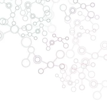 Network And Connection Background. Minimal Molecule Background Illustrazione stock