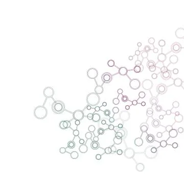 Network And Connection Background. Minimal Molecule Background イラスト素材