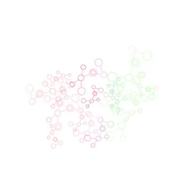 Network And Connection Background. Minimal Molecule Background Stock Illustration