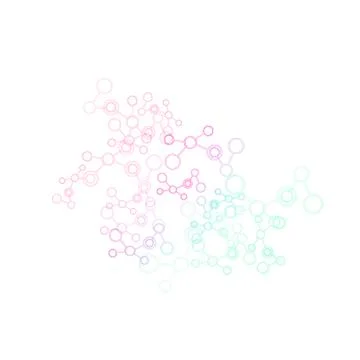 Network And Connection Background. Minimal Molecule Background Illustrazione stock