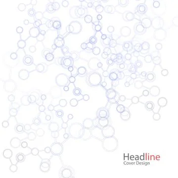 Network And Connection Background. Minimal Molecule Background Stock Illustration