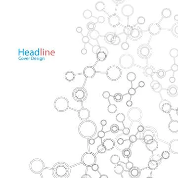 Network And Connection Background. Minimal Molecule Background Stock Illustration