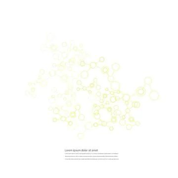 Network And Connection Background. Minimal Molecule Background Stock Illustration