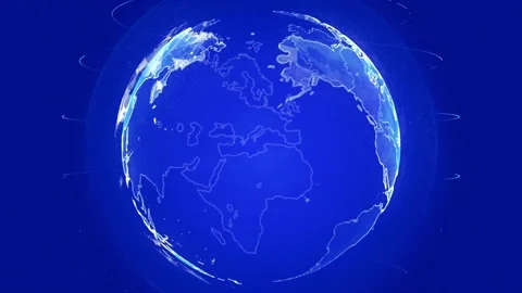 Network and Connection technology concept with globe background animation map 库存影片 334652291