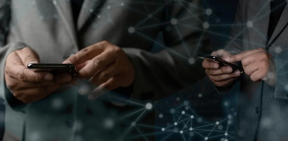 Network and data customer connection  cloud based web man network sphere 3D r 库存照片