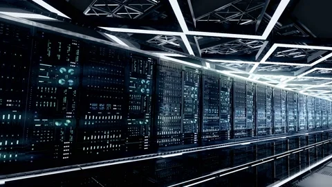 Network and Data servers Vídeo Stock 125802027