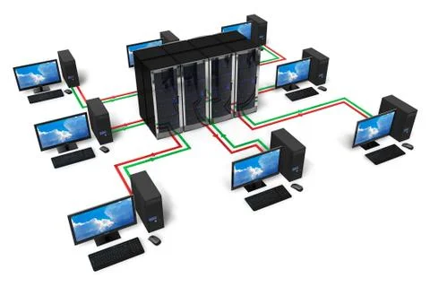 Network and internet communication concept Stock Illustration