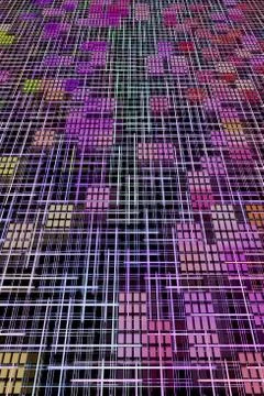 Network and internet concept as abstract background. Illustrazione stock