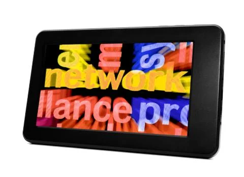Network and pc tablet 스톡 일러스트