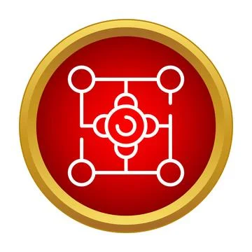 Network architecture nodes connecting data information sharing Illustrazione stock