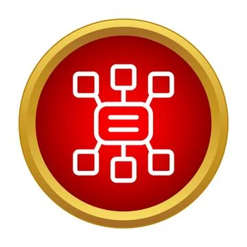 Network architecture showing interconnected nodes and data structure Stock Illustration