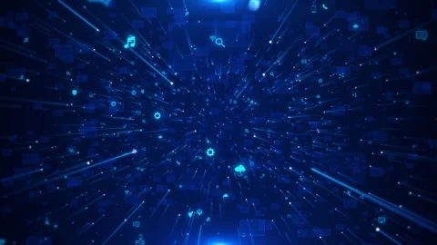 Network for artificial intelligence. Data mining. Big data technology and data Stock Footage 292918289