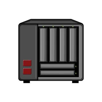 Network attached storage device for data server 스톡 일러스트